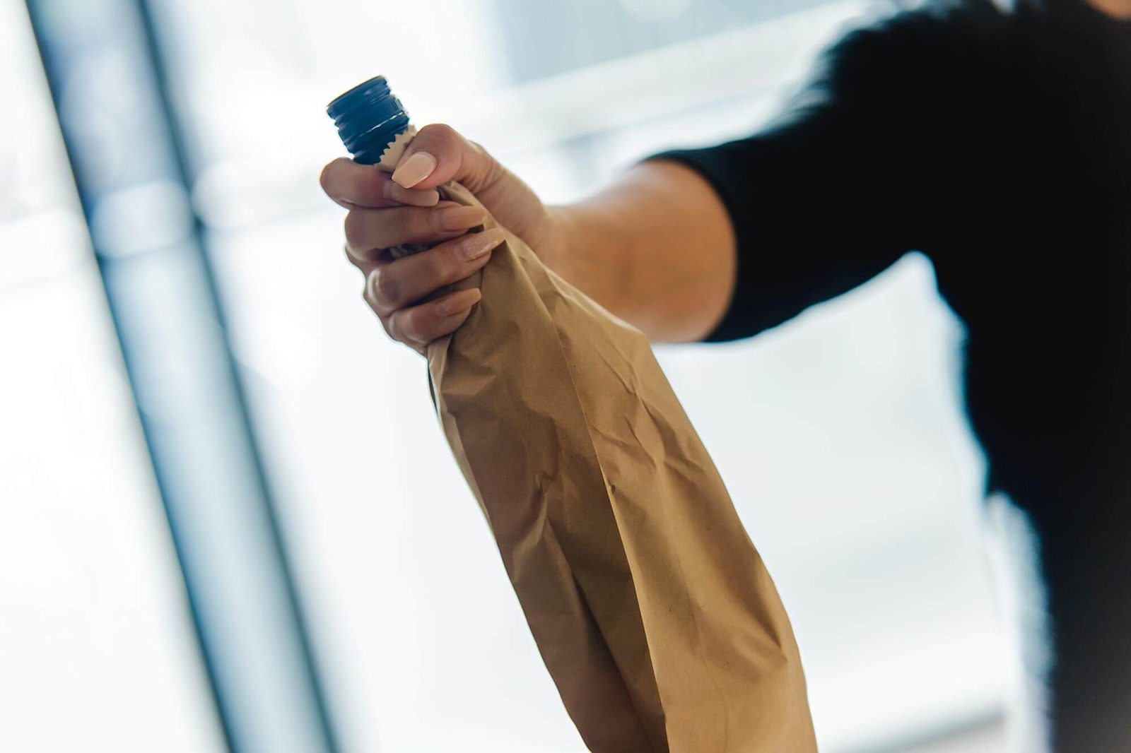 Kraft paper bottle bag